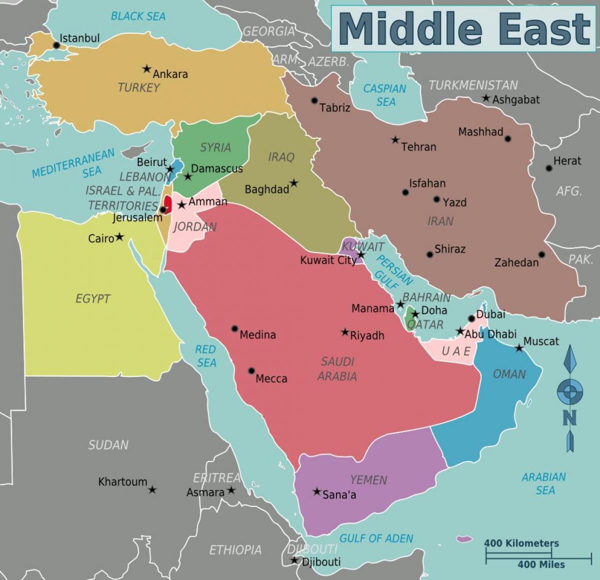 kartta Oman lähi-idän kartta