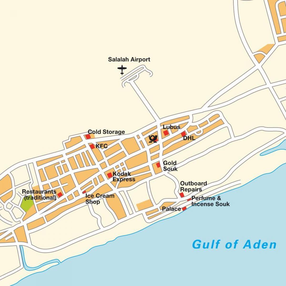 kartta salalah Omanissa