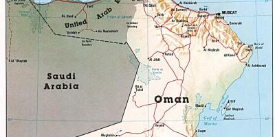 Omanin kartta kaupungit